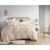 Comfort Spaces Soft Washed Pleated Duvet Cover Set