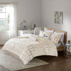 Intelligent Design Metallic Printed Comforter Set