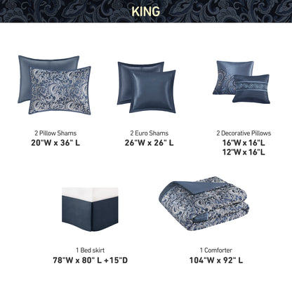 Regency Heights Brystol 8pcs Comforter Set