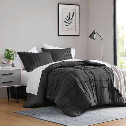 Porter Soft Washed Pleated Comforter Set