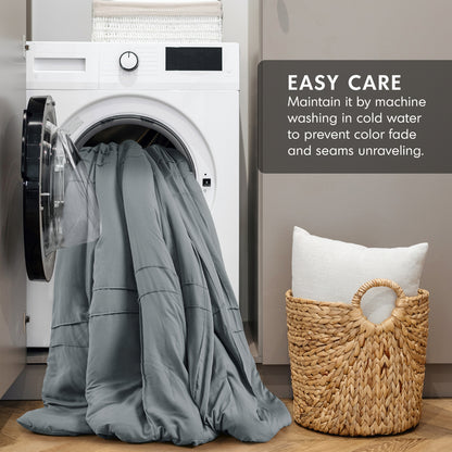 Parker Soft Washed Pleated Comforter Set