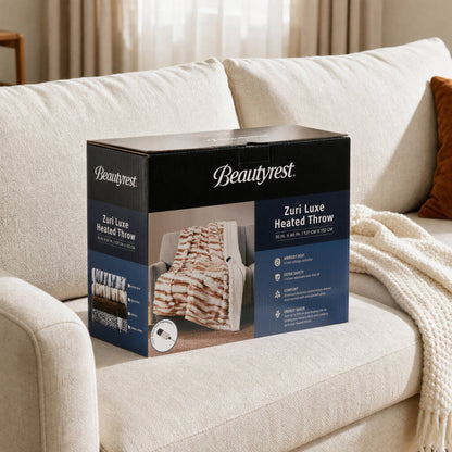 Beautyrest Heated Zuri Luxe Heated Throw