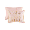Intelligent Design Metallic Printed Comforter Set
