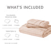Comfort Spaces Soft Washed Pleated Duvet Cover Set