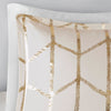 Intelligent Design Metallic Printed Comforter Set