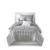 Intelligent Design Metallic Printed Comforter Set