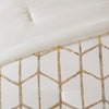 Intelligent Design Metallic Printed Comforter Set