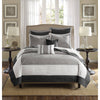 Madison Park 7 Piece Quilt Set with Euro Shams and Throw Pillows