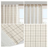 Madison Park Plaid Rod Pocket and Back Tab Curtain Panel with Fleece Lining