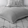 Intelligent Design Metallic Printed Comforter Set