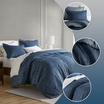 Regency Heights Camden Chambray Print Microfiber Comforter Set