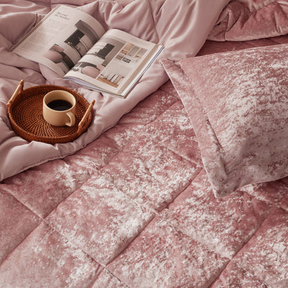 Intelligent Design Velvet Duvet Cover Set with Throw Pillow