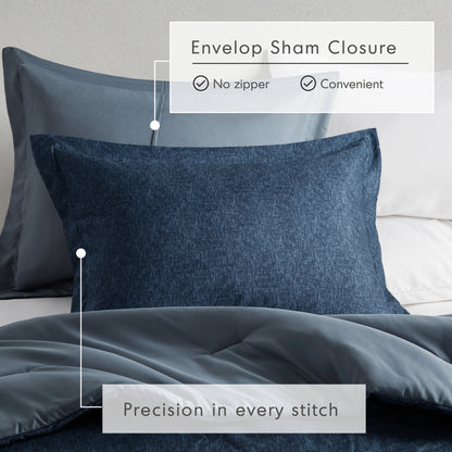 Regency Heights Camden Chambray Print Microfiber Comforter Set