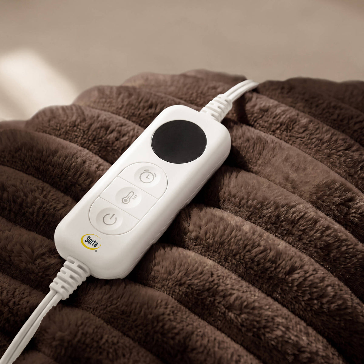 Serta Heated Cord Plush Heated Throw