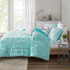 Intelligent Design Metallic Printed Comforter Set