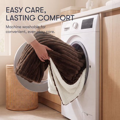 Serta Heated Cord Plush Heated Throw