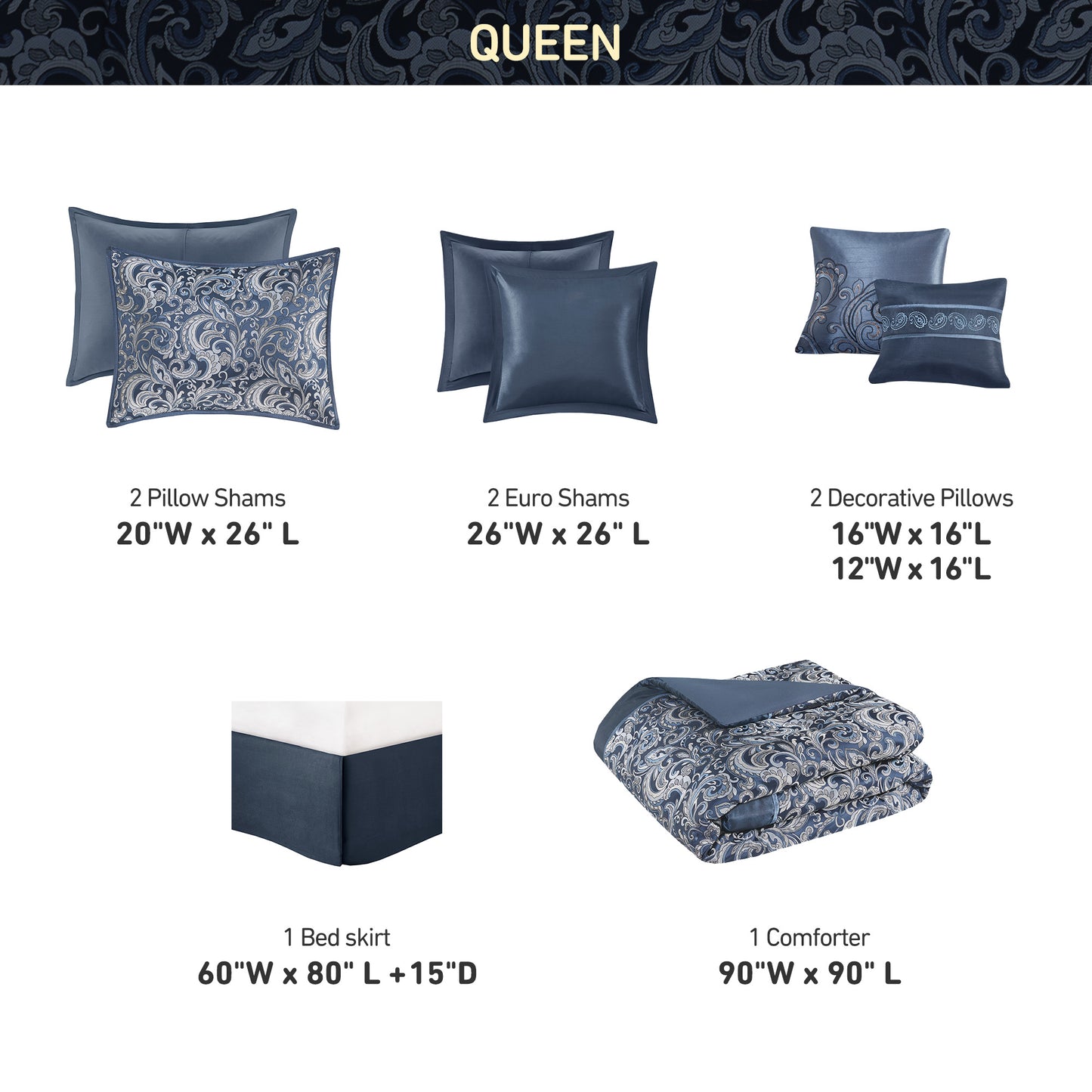 Regency Heights Brystol 8pcs Comforter Set