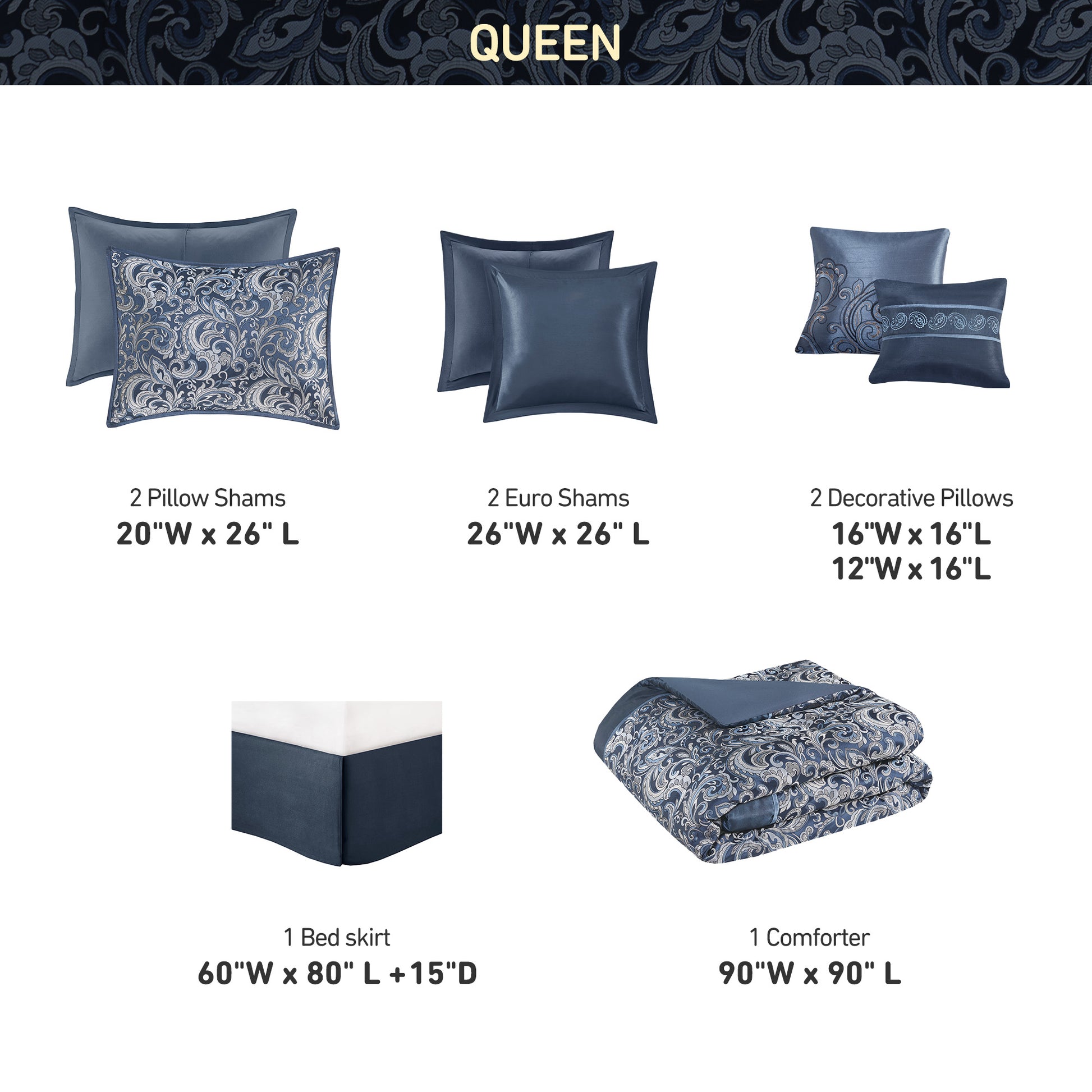 Regency Heights Brystol 8pcs Comforter Set