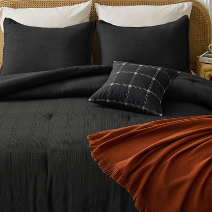 Regency Heights Tessa Waffle Weave Textured Comforter Set