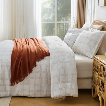 Regency Heights Tessa Waffle Weave Textured Comforter Set