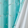 Intelligent Design Total Blackout Metallic Print Grommet Top Curtain Panel