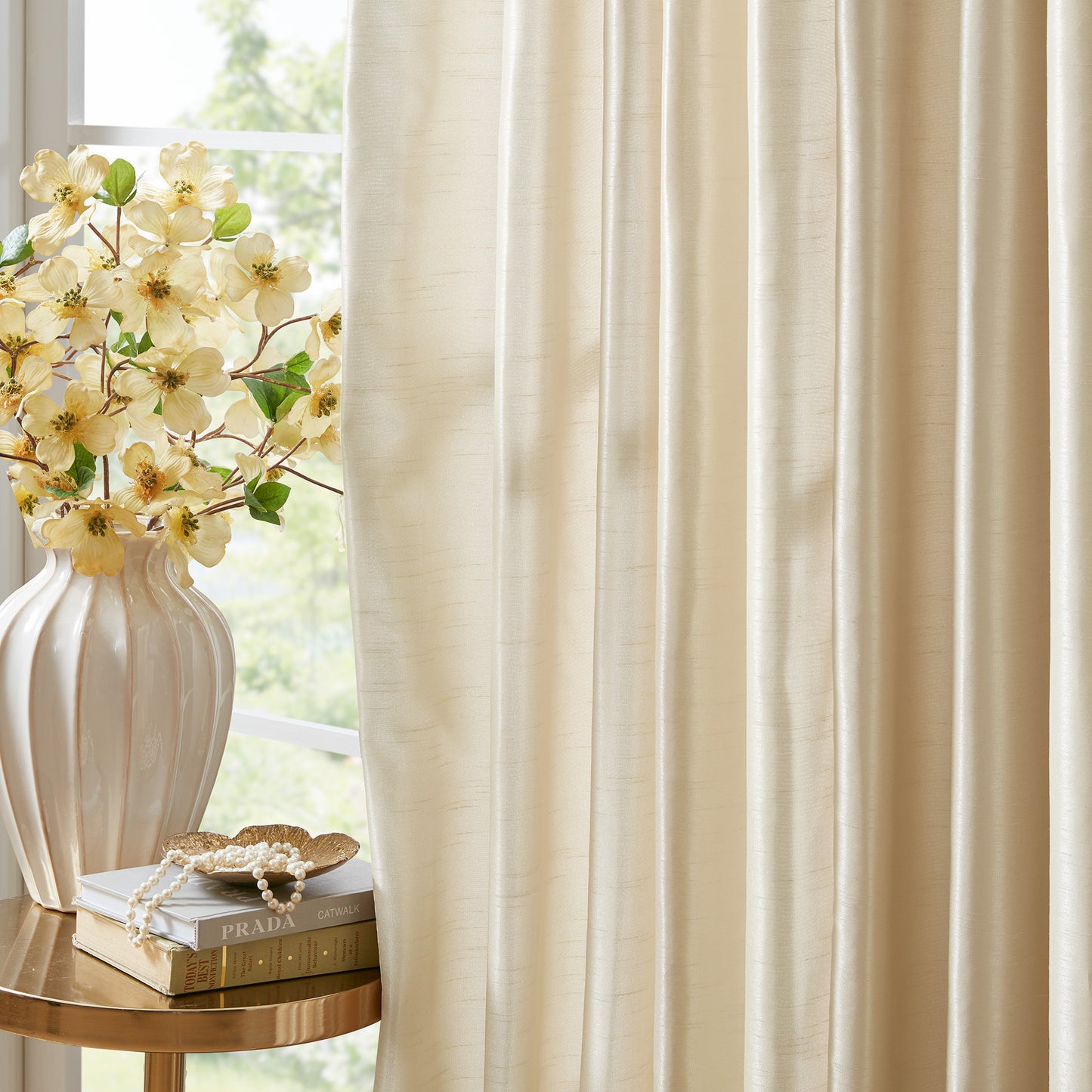 Madison Park Twist Tab Lined Window Curtain Panel