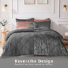 Intelligent Design Velvet Comforter Set with Throw Pillow