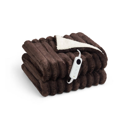 Serta Heated Cord Plush Heated Throw