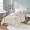 Intelligent Design Metallic Printed Comforter Set
