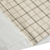 Madison Park Plaid Faux Leather Tab Top Curtain Panel with Fleece Lining