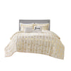Intelligent Design Metallic Printed Comforter Set
