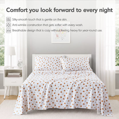 Intelligent Design Printed Microfiber Sheet Set