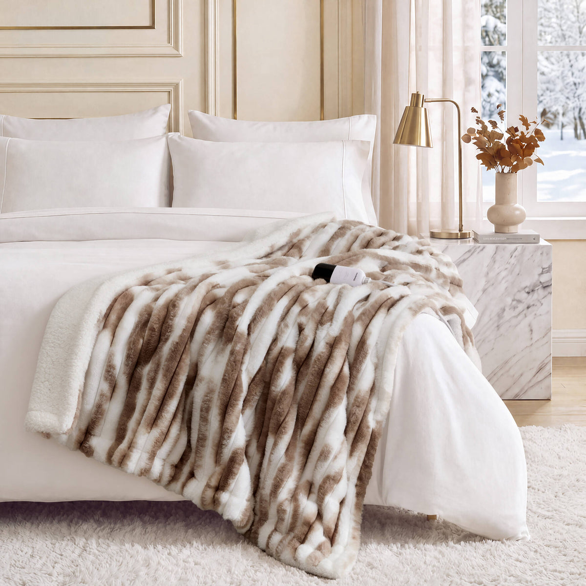 Beautyrest Heated Zuri Luxe Heated Throw