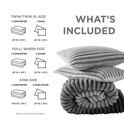 Regency Heights Cord Plush Comforter Set