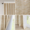SunSmart Jacquard Lined Total Blackout Rod Pocket/Back Tab Curtain Panel