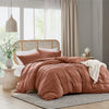 Comfort Spaces Soft Washed Pleated Duvet Cover Set