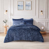 Intelligent Design Velvet Comforter Set with Throw Pillow
