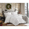 Comfort Spaces Soft Washed Pleated Duvet Cover Set