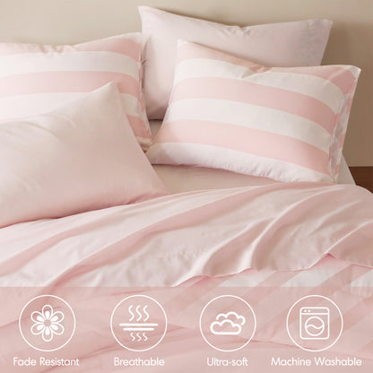 Regency Heights Echo Stripe Textured Print Comforter Set
