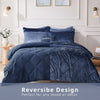 Intelligent Design Velvet Comforter Set with Throw Pillow