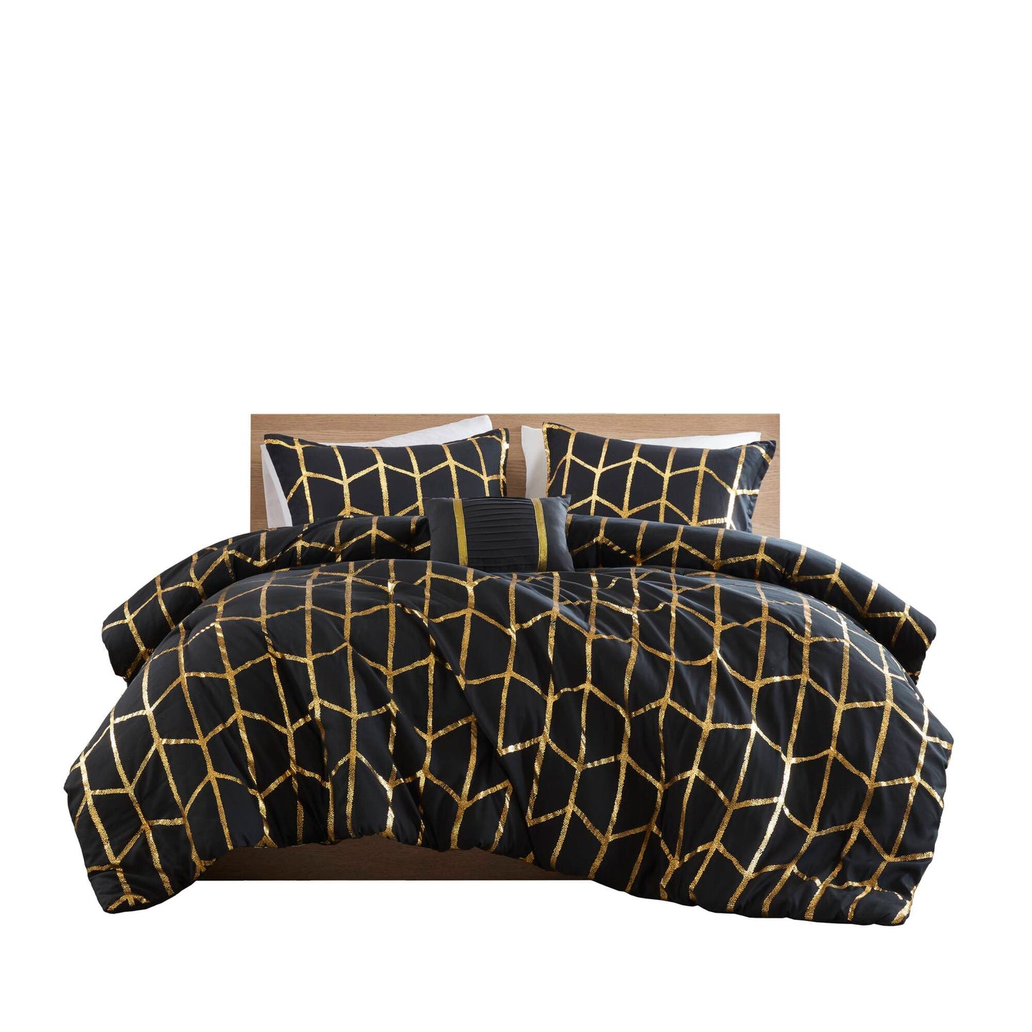 Regency Heights Raina Metallic Printed 3 Comforter Set