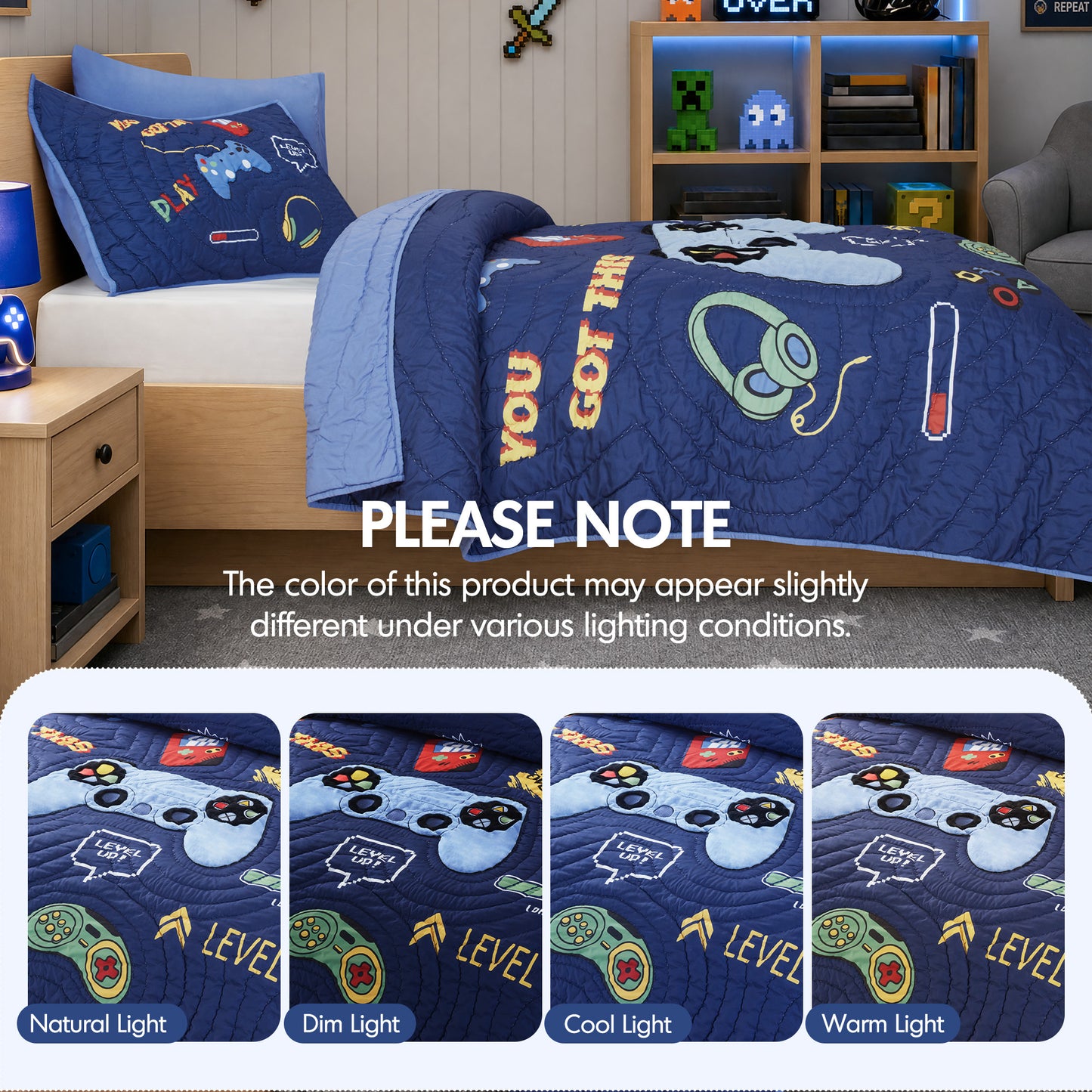 Intelligent Design Kids Game 3PCS Quilt Set
