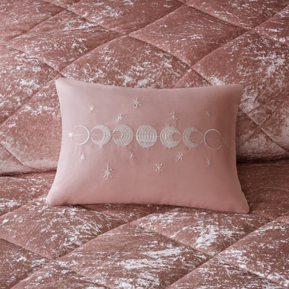 Flora 100% Polyester Velvet Comforter Set